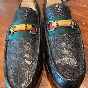 Gucci Crocodile Loafers